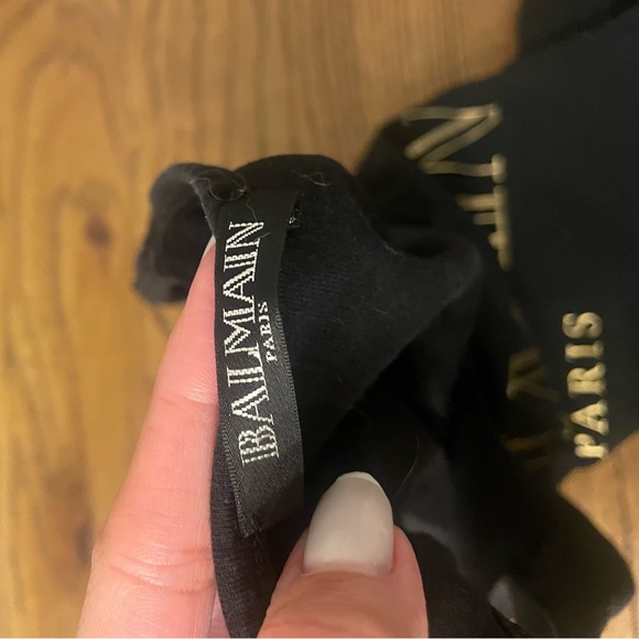 Balmain black muscle tank top athletic t-shirt - Picture 4 of 7